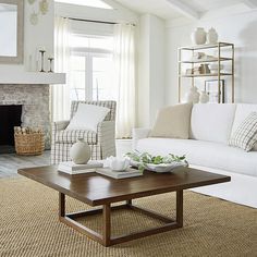 the living room is clean and ready for us to use in its new owner's home