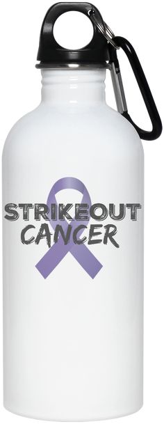 Strikeout Cancer Water Bottle Purple Animal Mugs, Animal Quotes, Transformation Body, Pet Gifts