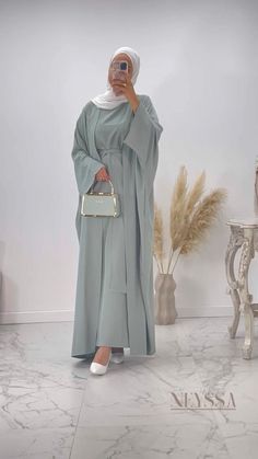 Simple Abaya Designs, Modest Outfits Muslim, Outfits Muslim