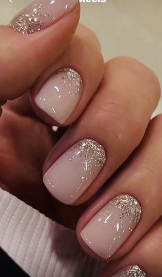 Jan Nails, Most Beautiful Nails, Unique Nail Designs, Dandelion Wallpaper, Bright Nail Art, Nails For Bride, Glittery Nails, Ombre Nails Glitter, Glitter Gel Nails