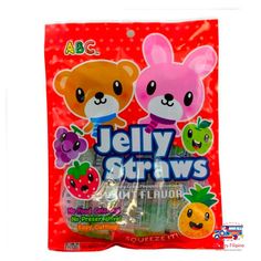 ABC Mini Fruit Jelly Straw-Assorted - GroceryFilipino.com | Your Online Filipino Grocery Store Food Snacks