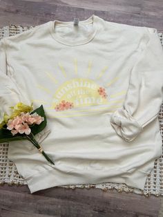 Are you looking for a cozy sweatshirt to keep you warm this fall and winter? This is the sweatshirt you need- perfect for layering or wearing by itself. If you are living in colder gray weather and dreaming of the warm sun- well the sunshine design will help lift your mood! Shop our website at: www.sunshinecollectiveshop.com Enjoy 20% off your first order with code SUNNY20 Click here for this design as a tshirt https://shopsunshinecltv.etsy.com/listing/1601602720 Sweatshirts are Gildan brand and Sunshine Design, Winter Park Fl, Sweatshirt For Women, Comfy Sweatshirt, Winter Park, Cozy Sweatshirts, Comfy Outfits, Gender Neutral, Crew Neck Sweatshirt