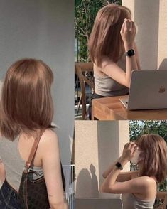 Korean Color Hair, Short Korean Hair, Short Hair Korean Style, Hair Color Korean, Short Hair Korean, Haircuts Inspiration, Korean Hair Color