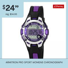 the armton pro sport women's chromgraph watch is $ 24 99