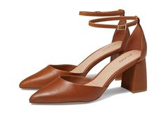 ALDO Jan - Women's Shoes : Cognac : Flaunt a pointy toe silhouette with the ALDO Jan Heeled Sandals. This footwear is defined with a sculptural block heel and buckled ankle strap closure. Leather upper. PU lining and insole. Rubber outsole. Imported. Measurements: Heel Height: 2 1 2 in Weight: 1 lb 0.226 oz Product measurements were taken using size EU 38 (US Women's 7.5), width B - Medium. Please note that measurements may vary by size. Fall Ankle Strap Block Heels With Heel Strap, Fall Block Heels With Ankle And Heel Straps, Spring Block Heels With Buckle Closure And Pointed Toe, Spring Office Block Heels With Buckle Closure, Ankle Strap Heels For Work In Fall, Fall Ankle Strap Heels For Workwear, Ankle Strap Heels For Workwear In Fall, Fall Workwear Ankle Strap Heels, Fall Ankle Strap Heels With Stacked Heel