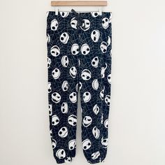 Tim Burton’s The Nightmare Before Christmas Pants Size L New, With Tag! Elastic Waist 100% Polyester Drawstring On Waist Perfect And Cozy Halloween Pants! Approx. Measurements Waist - 16” (Elastic) Length - 38” Offers Welcome Bundle To Save Follow My Instagram @Withlovewanderingjackie Jack Skellington Pjs, Halloween Pants, Christmas Pj Pants, Christmas Pants, Elf Pajamas, Reindeer Pajamas, Silk Pajamas Shorts, Old Navy Pajamas, Cozy Halloween