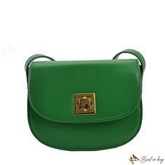 Bird in Bag - New bag fashion simple female bag single shoulder crossbody bag female bag Classic Green Shoulder Bag With Mobile Phone Holder, Classic Green Shoulder Bag With Phone Holder, Classic Green Mobile Phone Bag, Green Shoulder Saddle Bag, Chic Green Shoulder Saddle Bag, Chic Green Saddle Shoulder Bag, Elegant Solid Color Flap Shoulder Bag, Elegant Green Crossbody Saddle Bag, Street Trends