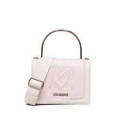 Love Moschino Two-tone Leather Bag | italist Designer Rectangular Shoulder Bag With Adjustable Handle, Designer Rectangular Satchel With Adjustable Handle, Trendy Leather Flap Bag With Handles, Moschino Bag, Chloe Purses, Beautiful Handbags, Luxury Bag, Marine Serre, Love Moschino