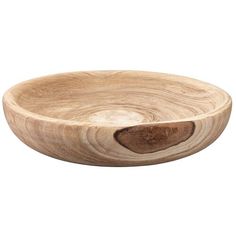 a wooden bowl that is made out of wood