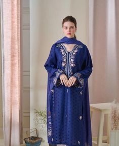 2 piece Embroidered Jacquard Shirt Pant and dupatta  Length : 44" Shirt Pant, Jacquard Shirt, Dress Clothes For Women, Medium Length, 2 Piece, Fort, Dress Outfits, Ships, Womens Dresses