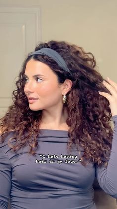 HEADBAND HAIRSTYLE HACK ON CURLY HAIR🫶🏼 How To Wear Headbands With Curly Hair, Headbands On Curly Hair, Headbands For Curly Hair, Scarf Curly Hairstyles, Headband Curly Hairstyles, Headband With Curly Hair, Curly Headband Hairstyles, Curly Hairstyles Headband, Curly Hair Clips Hairstyles