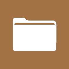 an image of a folder icon on a brown background