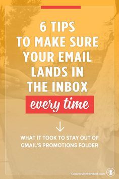 a person sitting on a bench with the text 6 tips to make sure your email lands in