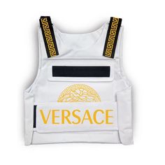 Versace White Tactical Bulletproof Street wear Fashion Vest Tactical Vest, Material Design, Streetwear Fashion, Are You The One, Looks Great