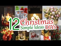 twelve christmas simple ideas diy's