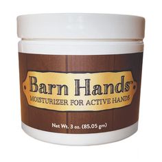 Farrier's Wife Barn Hands - Moisturizer for Active Hands - 3 oz Moisturizing Hand Cream, Dry Cracked Hands, Peppermint Scent, Hand Moisturizer, Cracked Hands, Healing Hands, Clean Scents, Repair Cream, Rough Skin