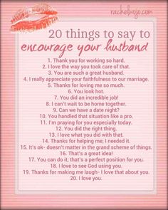 a pink frame with the words 20 things to say to someone