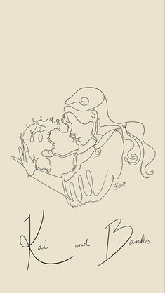 a drawing of a woman holding a baby in her arms with the words, i love you