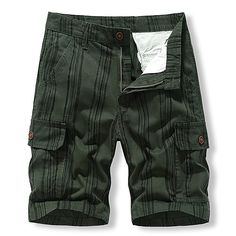 Category:WE-Pants; Season:Summer; Fabric:100% Cotton; Gender:Men's; Style:Classic,Casual,Fashion; Occasion:Daily,Outdoor,Camping  Hiking; Fit Type:Regular Fit; Function:Wearable; Waistline:Mid Waist; Pattern:Stripe; Design:Button,Multi Pocket; Pants Type:Shorts,Cargo Shorts,Tactical Shorts; Fly Type:Zipper; Front page:FF; Listing Date:07/10/2024; Production mode:External procurement; Hips:; Length:; Waist:; Pants Length:Knee Length Bermuda Pants, Black Army, Hiking Fashion, Mens Cargo, Shorts Cargo, Cargo Shorts Men, Create Outfits, Gym Shorts, Type Of Pants