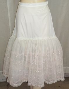 Vintage Sydney Bush White Pink Embroidered Full Circle Petticoat Crinoline Accordian Accordion Crystal Pleat Small by ShonnasVintage on Etsy Fitted Gathered Petticoat For Wedding, Wedding Stretch Petticoat With Tiered Skirt, Wedding Stretch Tiered Petticoat, Elegant Sheer Wedding Petticoat, Pink Tiered Petticoat With Attached Cancan, Lace Petticoat With Attached Cancan, Tiered Skirt, Lace Tiered Petticoat With Attached Cancan, White Fitted Petticoat For Dance, Wedding Petticoat With Gathered Tiered Skirt