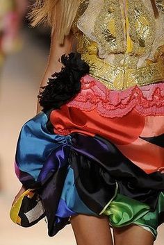 christian lacroix Scarfs, Colorful Fashion, Runway Fashion