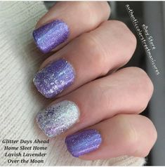 Purple Nails Sparkle, Jazzy Nails, 2024 Nails, Late Bloomer