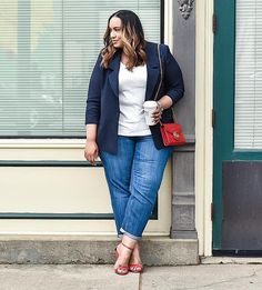 Qualities That Will Get You Noticed in the Workplace #theeverygirl Plus Size Outfits Casual, Plus Size Fashion Tips, Plus Size Fall Fashion, Look Plus Size, Plus Size Fall, Trendy Sewing, Plus Size Beauty, Autumn Street Style, Stylish Plus