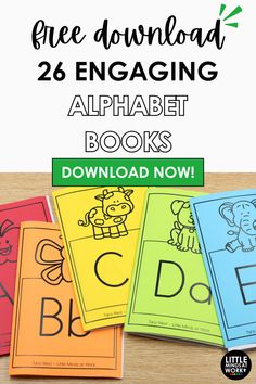 the free printable alphabet book for kids to learn how to write and draw letters