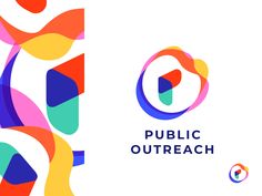 the public outreach logo with colorful shapes