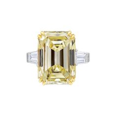 Canary Diamond, Emerald Cut Engagement, Yellow Diamond Rings, Moissanite Engagement Ring Oval, Fancy Yellow Diamond, Emerald Engagement Ring Cut, Pear Engagement Ring, Emerald Cut Diamond, Diamond Anniversary Rings