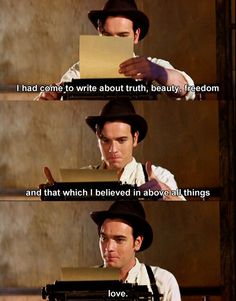 a man in a hat holding a piece of paper with the caption i had come to write about truth, beauty and the beast