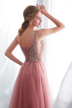 Sweep Train Prom Dress, Prom Dresses Sleeveless, Beaded Bodice, Custom Size Dresses, Drop Dead, Tulle Prom Dress, Cheap Prom Dresses, Formal Dresses Prom, Party Dress Long