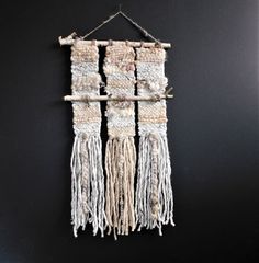 the wall hanging is made out of rope