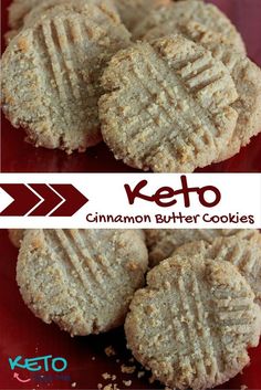 the keto cookies are made with cinnamon butter