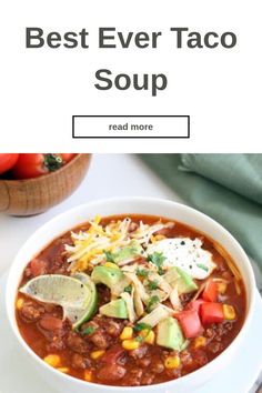 the best ever taco soup recipe