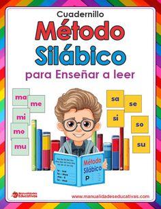 a spanish book with an image of a boy reading