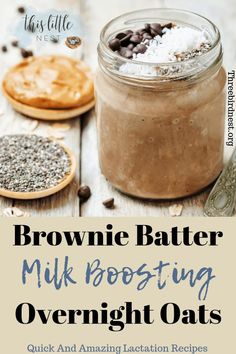 brownie batter milk boostering overnight oats