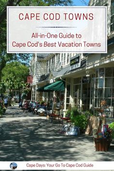 the front cover of cape odd towns all - in - one guide to cape god's best vacation towns