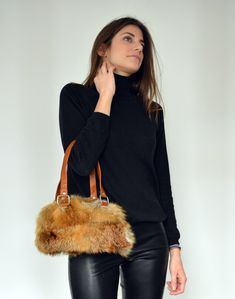 Real Fox Fur Bag, Fox Fur Handbag, Small Bag Women, Clutch Bag, Brown Fox Fur Bag, Shopper Bag, Tote Bag, Small Shoulder Bag, Free Shipping Bag, Gift for Her, Womens Handbag, Brown Fur Bag, Gift for wife FREE SHIPPING FOR ALL OUR FUR BAGS :) Function and Beauty in one look! A small beautiful bag made with fox fur for any occasion you might like. We've placed a metal zipper closure to secure your belongings and combined them with small nappa leather pieces on the top of the bag. The shoulder belt Elegant Brown Bag For Winter, Elegant Brown Winter Bags, Brown Faux Fur Rectangular Shoulder Bag, Winter Brown Faux Fur Shoulder Bag, Brown Faux Fur Bags With Faux Fur Lining, Fur Bags, Fur Handbag, Russian Hat, Fur Handbags