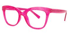 Santiago Cateye Bright-Pink Glasses | Zeelool Optical Pink Reading Glasses, Red Cat Eye Glasses, Hot Pink Accessories, How To Fix Glasses, Red Eyeglasses, Pink Eyeglasses, Pink Frames, Eyeglass Chain, Men Eyeglasses