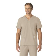 PRICES MAY VARY. Performance for Fast-Paced Work: Available in many different colors, our Carhartt Force scrubs wick sweat, dry fast, and resist odors and stains, making them perfect for any shift V-Neck, 6-Pocket Design: One chest pocket with pen slot, two large top loading patch pockets with an internal cell phone pocket at left and an internal scissor pocket at right A Shirt That Moves with You: A modern fit, stretch polyester fabric, a curved shirttail with side vents enhances comfort and br Carhartt Scrubs, Women's Uniforms, Safety Clothing, Working People, Medical Scrubs, Work Safety, Fast Paced, Scrub Tops, Pocket Design