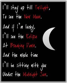 a poem written on a black background with the moon in the sky and words below it