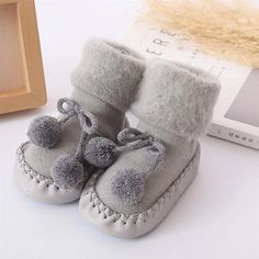 Fluffy Slipper Shoes for Baby & Toddler Boys & Girls – Bitsy Bug Boutique Baby Boy Slippers, Pom Pom Slippers, Baby Leg Warmers, Boys Slippers, Newborn Boy Clothes, Baby Legs, Funny Baby Onesies, Boy Onesie