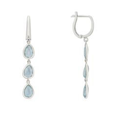 Unveil the enchantment of the Sardinia Triple Teardrop Earrings Silver Blue Topaz where the captivating allure of Blue Topaz takes centre stage.  Each earring features a trio of teardrop-shaped Blue Topaz gemstones, carefully selected for their crystal-clear blue hue that mirrors the tranquil depths of the ocean. These gems are artfully arranged to create a mesmerizing cascade effect, catching the light with every movement and casting a gentle glow upon the wearer. These earrings are more than j Light Blue Earrings, Silver Lab, June Birthstone Jewelry, Understated Luxury, Centre Stage, Pearl Jewellery Earrings, Men's Jewelry Rings, Evil Eye Jewelry, Eye Jewelry