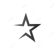 a black and white star logo