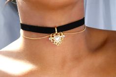 Adjustable with extender from 12.0 to 15.5 inches, for other custom lengths please write your preferred measurements in the order note x black choker is 1.0 CM in thickness and made with vegan suede (synthetic suede) x Black And Gold Choker, Elegant Heart Shaped Choker For Valentine's Day, Elegant Heart-shaped Choker For Valentine's Day, Elegant Heart Choker As Gift, Elegant Black Heart-shaped Choker, Elegant Heart Shaped Choker Gift, Elegant Heart-shaped Choker For Gift, Elegant Heart-shaped Choker Gift, Gold Choker For Valentine's Day Party