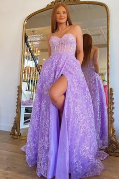 Sparkle Princess Lavender Bustier Puff Sleeve Lace Long Prom Gown – Modsele Princess Bustier, Sparkle Princess, Long Prom Gowns, Lace Prom Dress, Lace Corset, Prom Gown, Home Wedding, Bride Dress, Special Occasion Dresses