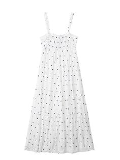 Mqtime Summer Dress Women Tiered Hem Embroidery Casual Midi Dress Straight Neckline Sleeveless Spaghetti Strap Cotton White Dress Size Garment Flat Measurements (cm) XS: Bust 76-81 Length 125 S: Bust 80-86 Length 126 M: Bust 84-91 Length 127 L: Bust 88-96 Length 128 1 cm = 0.39 in , 1 in = 2.54 cm 1. Measurements may exist 1-3 cm errors due to manual measuring. 2. Please refer to the garment flat measurements, comparing them to your body measurements to select the proper size. Do not select size White Summer Sleeveless Dress With Spaghetti Straps, White Sleeveless Dress With Spaghetti Straps For Vacation, White Cami Dress For Summer, White Sleeveless Dress With Adjustable Straps For Spring, White Cami Summer Dress, White Sundress With Spaghetti Straps For Daywear, White Sleeveless Dress With Floral Embroidery For Summer, White Cami Sundress For Spring, Spring White Sleeveless Dress With Floral Embroidery