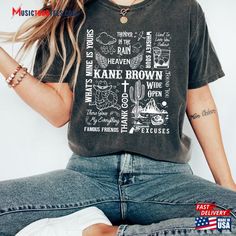 Kane Brown Shirt Sweatshirt T-Shirt Check more at https://musictourtees.com/product/kane-brown-shirt-sweatshirt-t-shirt/ Kane Brown, Brown Shirt, Quality T Shirts, Family Shirts, Branded T Shirts