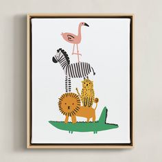 I wanted to create a simplified, eye-catching piece that makes a statement with imperfect lines. When I'm buying artwork, I look for pieces that make a bold impact on its own but that can also work alongside other great pieces in a room. This is what I tried to do here. I also wanted to play with cute animals in a more whimsical way. Animal Kids Room, Kids Room Prints, Whimsical Artwork, Room Prints, Children's Art, Baby Bear, Art Wall Kids, I Tried, To Play